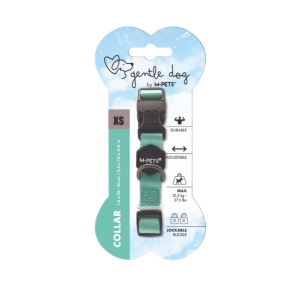 MPets GENTLE DOG ошейник для собак бирюзоый XS 20-30 см